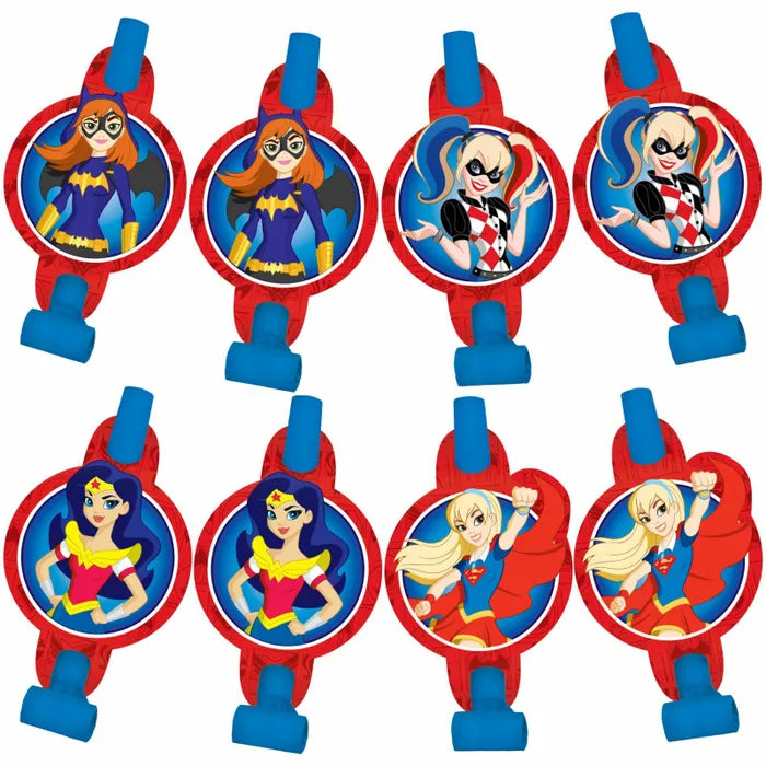 Dc Super Hero Girls Party Blowouts Pack Of 8 Sunshine Coast Parties And Ts 