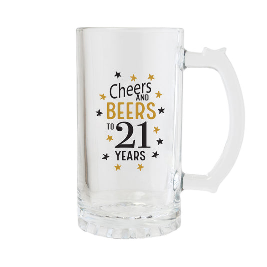 SIP CELEBRATION 21ST BIRTHDAY BEER GLASS