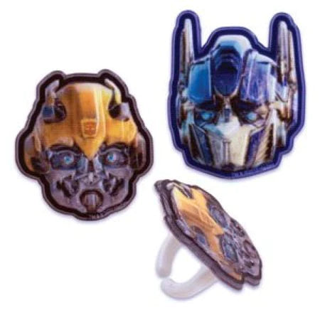 TRANSFORMERS CUPCAKE RINGS - PACK OF 12