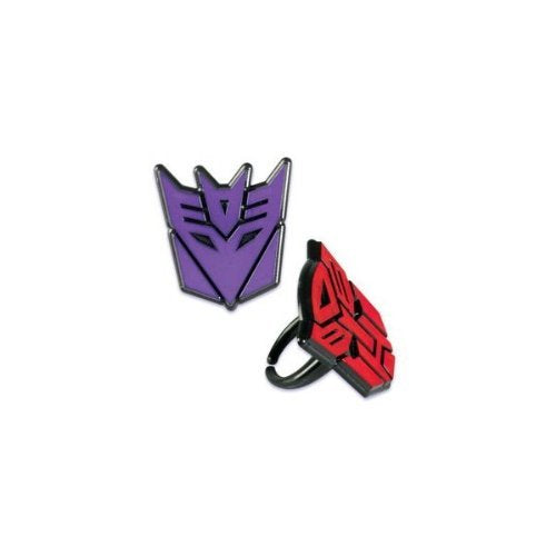 TRANSFORMERS CUPCAKE RINGS - PACK OF 12