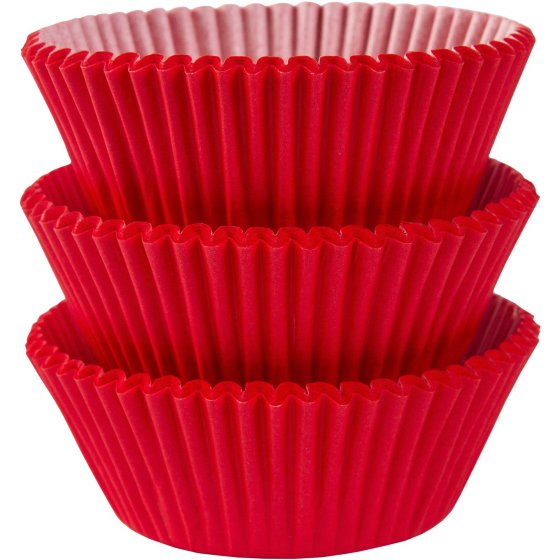 APPLE RED CUPCAKE BAKING CUPS - PACK OF 75