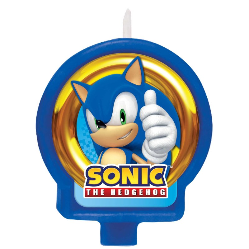 SONIC THE HEDGEHOG BIRTHDAY CANDLE