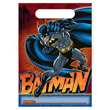 BATMAN HEROES & VILLAINS LOOT BAGS - PACK OF 8