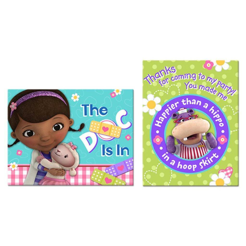 DISNEY DOC MCSTUFFINS INVITATION SET - PACK OF 8