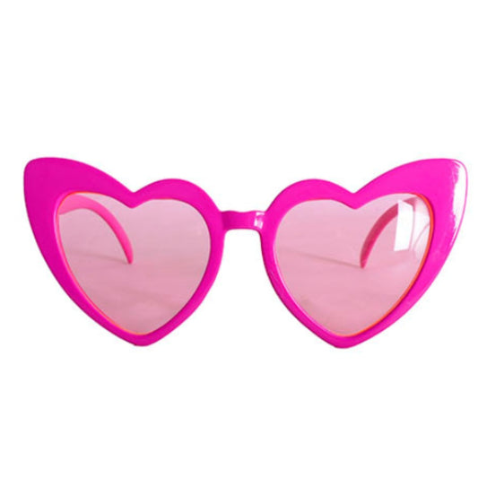 HEART PARTY GLASSES - HOT PINK