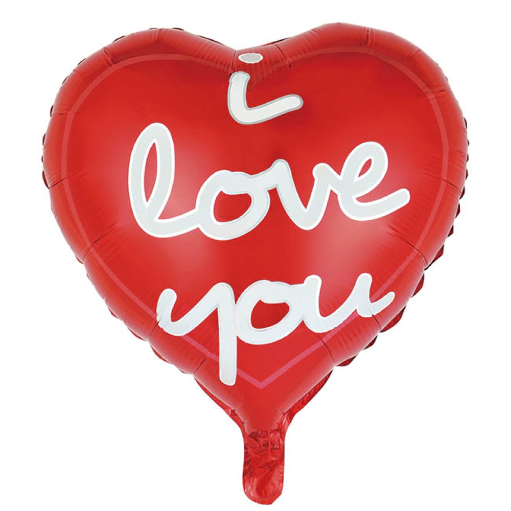 HEART I LOVE YOU FOIL BALLOON - 45CM