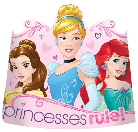 DISNEY PRINCESS DREAM BIG PAPER TIARAS - PACK OF 8