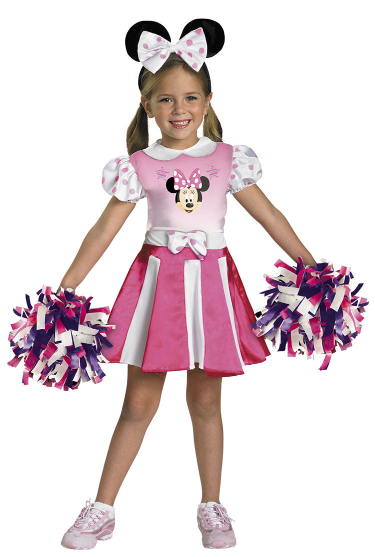 MINNIE MOUSE CHEERLEADER CHILD COSTUME - SIZE 4-6