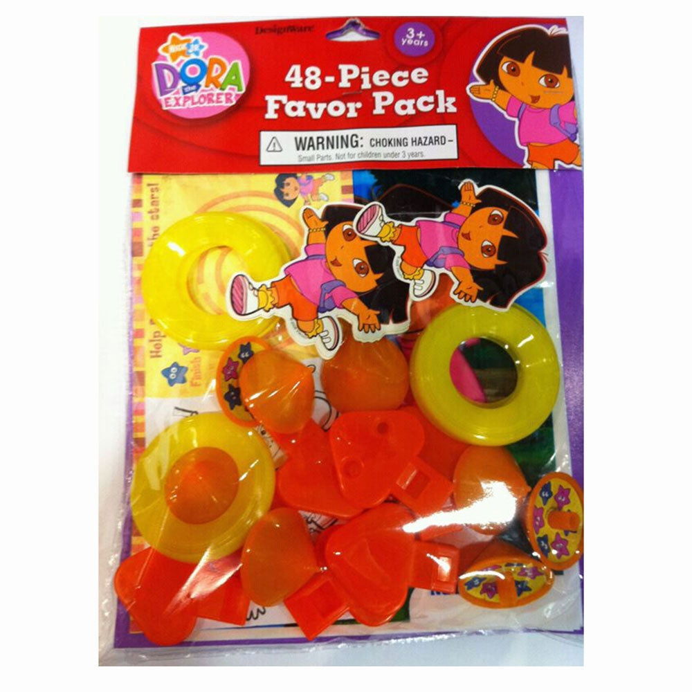 DORA THE EXPLORER PARTY FAVOUR PACK - 48 PARTY FAVORS