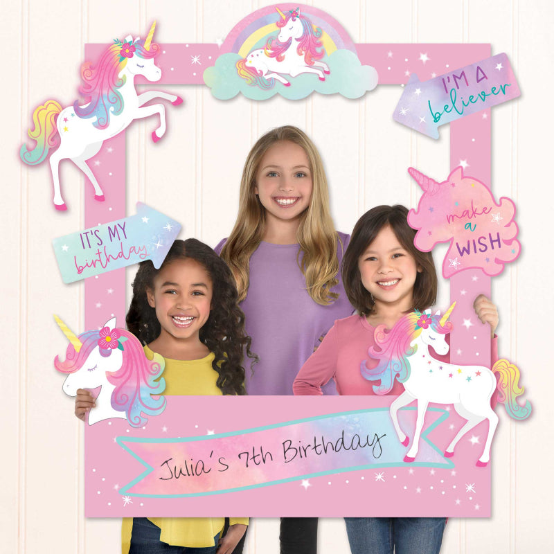 ENCHANTED UNICORN CUSTOMIZABLE GIANT PHOTO FRAME - 15 PIECES