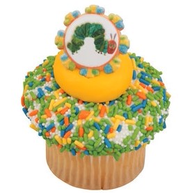 THE VERY HUNGRY CATERPILLAR CUPCAKE RINGS - PACK OF 12