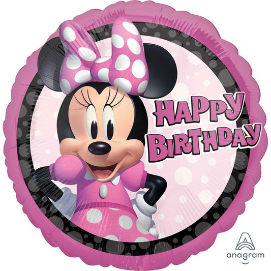 MINNIE MOUSE HAPPY BIRTHDAY FOIL BALLOON - 43CM