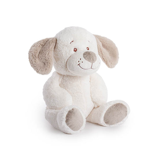 HUGO PUPPY WHITE PLUSH TEDDY - 24CM