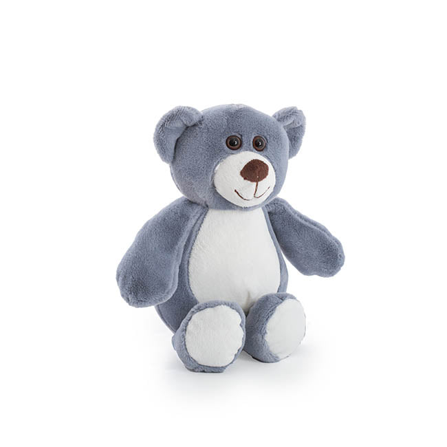 ZOO FRIEND BEAR BLUE PLUSH TEDDY - 23CM