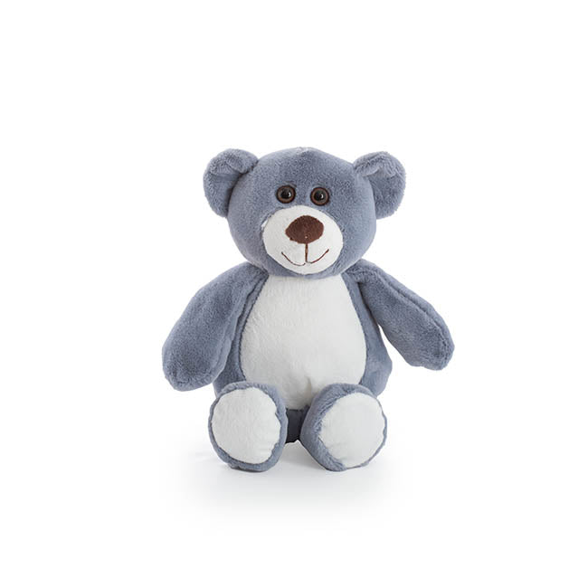 ZOO FRIEND BEAR BLUE PLUSH TEDDY - 23CM