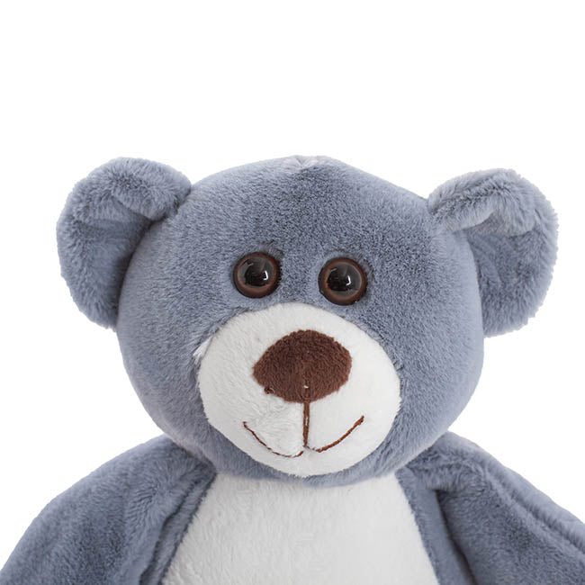 ZOO FRIEND BEAR BLUE PLUSH TEDDY - 23CM