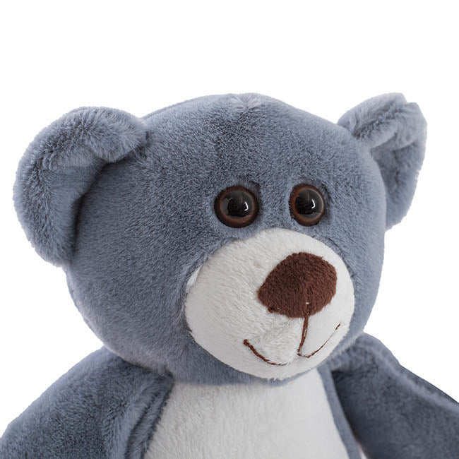 ZOO FRIEND BEAR BLUE PLUSH TEDDY - 23CM