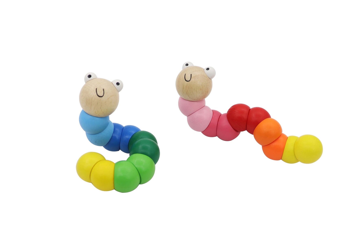 KAPER KIDZ WOODEN JOINTED WIGGLY WORMS