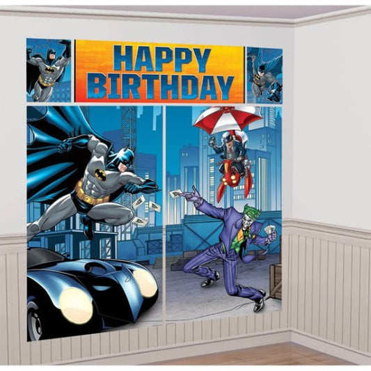 BATMAN SCENE SETTERS WALL DECORATING KIT - 5 PIECES