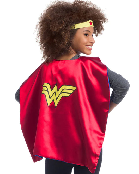 DC RUBIES WONDER WOMAN ACCESSORY SET KIDS CAPE AND HEADBAND