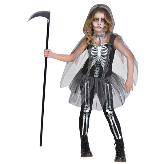 SKELETON REAPER GIRLS CHILD COSTUME