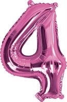 ARTWRAP PINK FOIL BALLOON - NUMBER 4