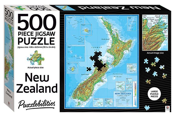 HINKLER PUZZLEBILITIES NEW ZEALAND JIGSAW PUZZLE - 500 PIECES