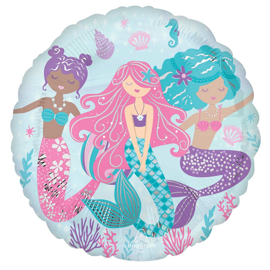 SHIMMERING MERMAIDS FOIL BALLOON - 45CM