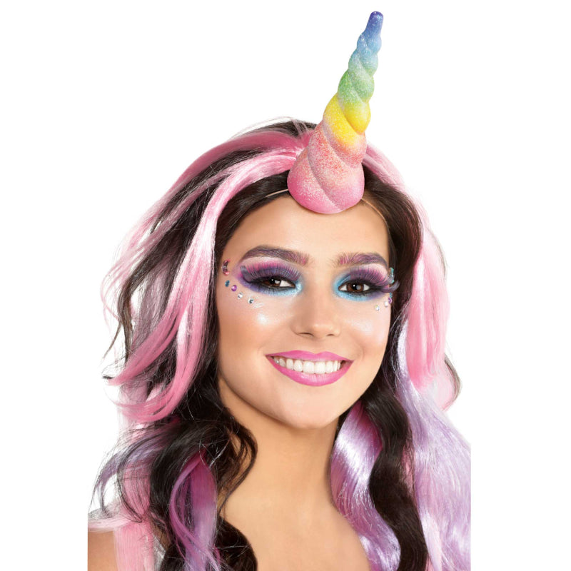 UNICORN GLITTER HORN - RAINBOW