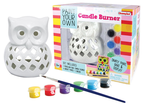 KAPER KIDZ PAINT YOUR OWN CRAFIT KIT - OWL CANDLE BURNER