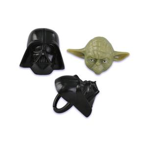 STAR WARS DARTH VADER & YODA CUPCAKE RINGS - PACK OF 12