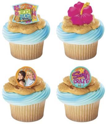 TEEN BEACH MOVIE CUPCAKE RINGS - PACK OF 12