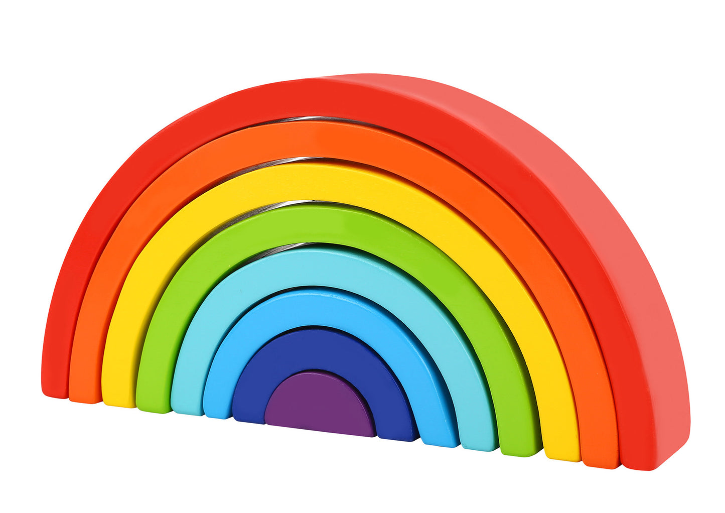 TOOKY TOY WOODEN RAINBOW STACKER