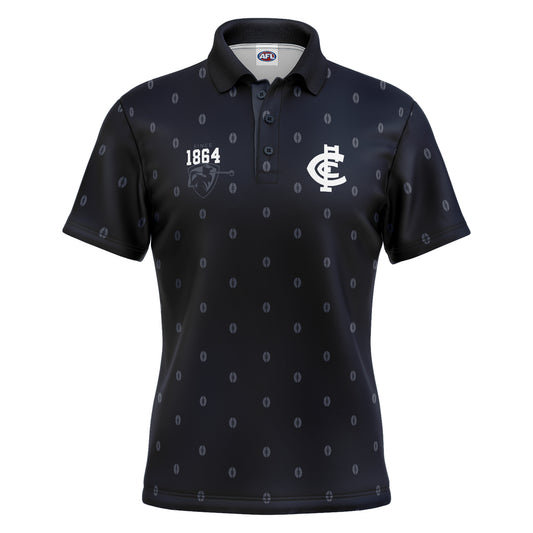 AFL MULLIGAN GOLF POLO SHIRT - CARLTON BLUES