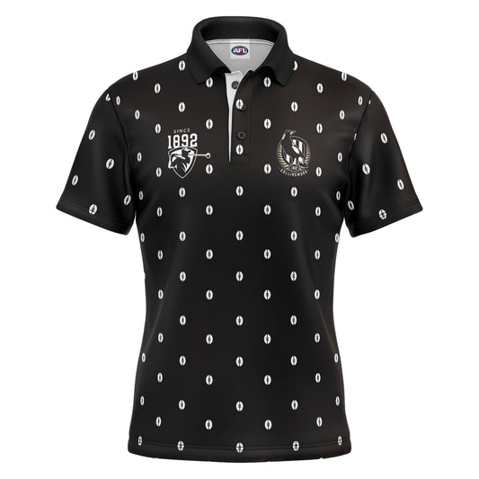 AFL MULLIGAN GOLF POLO SHIRT - COLLINGWOOD MAGPIES