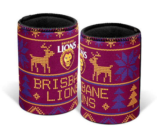 AFL BRISBANE LIONS XMAS CAN COOLER