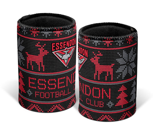 AFL ESSENDON BOMBERS XMAS CAN COOLER