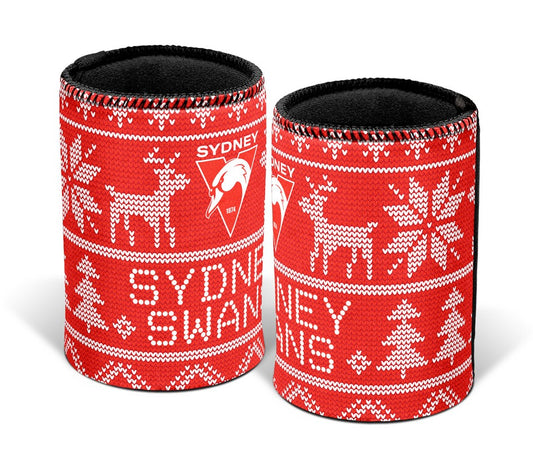 AFL SYDNEY SWANS XMAS CAN COOLER