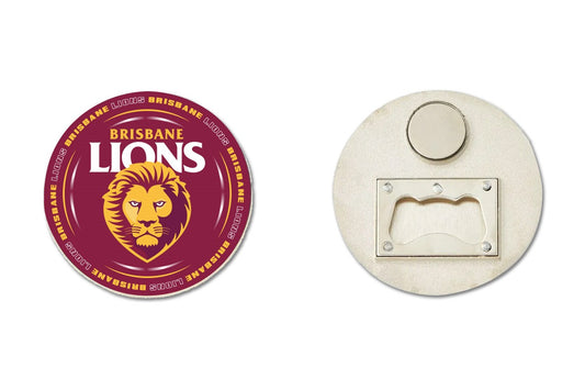 AFL BOTTLE OPENER MAGNET - BRISBANE LIONS