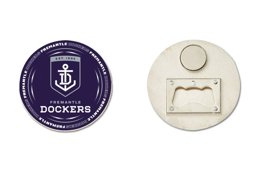 AFL BOTTLE OPENER MAGNET - FREMANTLE DOCKERS