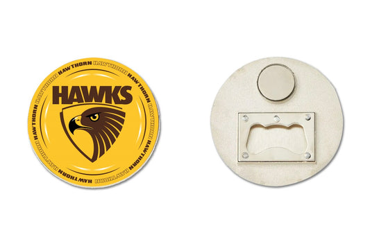 AFL BOTTLE OPENER MAGNET - HAWTHORN HAWKS