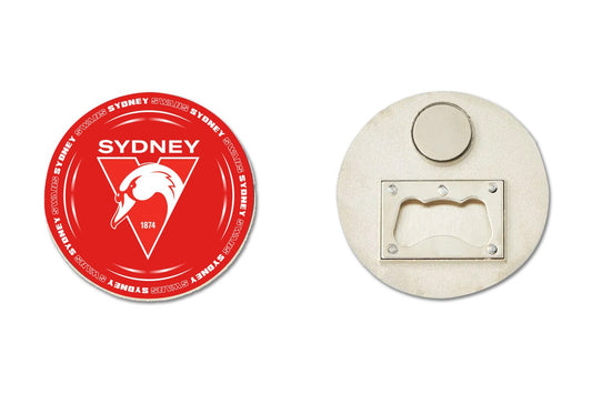 AFL BOTTLE OPENER MAGNET - SYDNEY SWANS