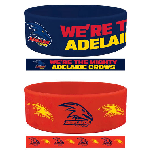 AFL ADELAIDE CROWS WRIST BANDS SET - PACK OF 2