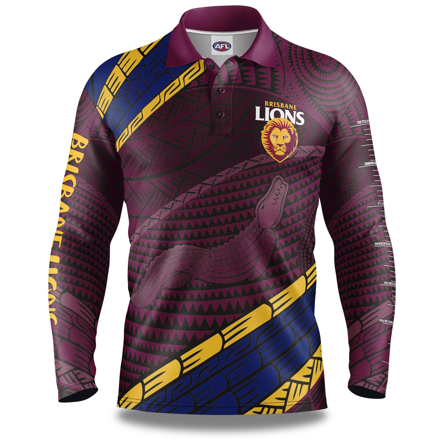 AFL KOEDAL FISHING SHIRT - BRISBANE LIONS