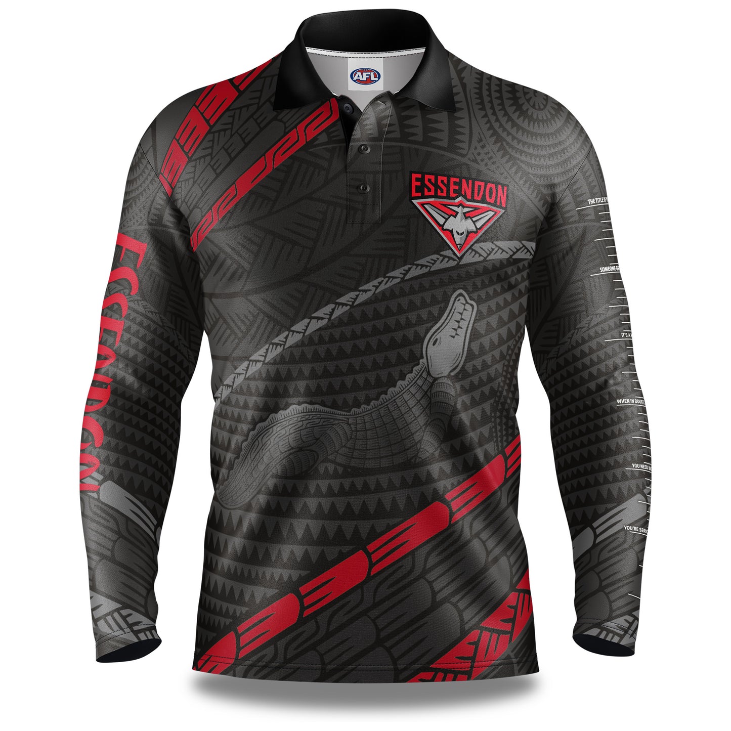 AFL KOEDAL FISHING SHIRT - ESSENDON BOMBERS