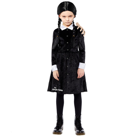 THE ADDAMS FAMILY WEDNESDAY GIRLS CHILD COSTUME