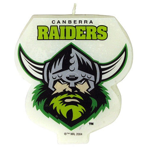 NRL CANBERRA RAIDERS LOGO CANDLE