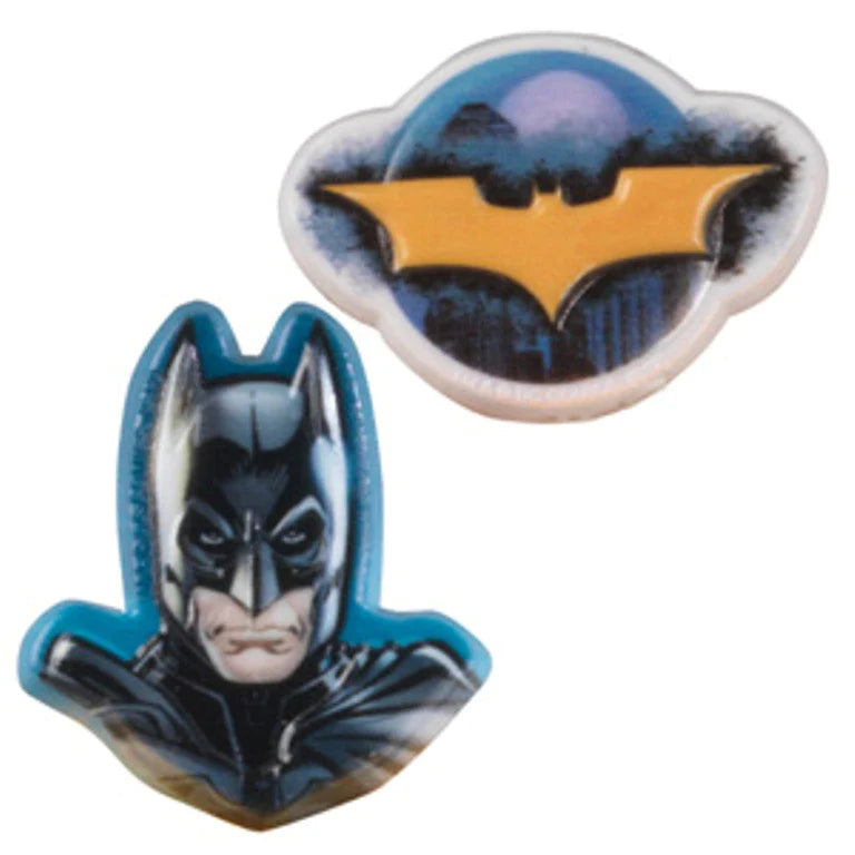 BATMAN CUPCAKE RINGS - PACK OF 12