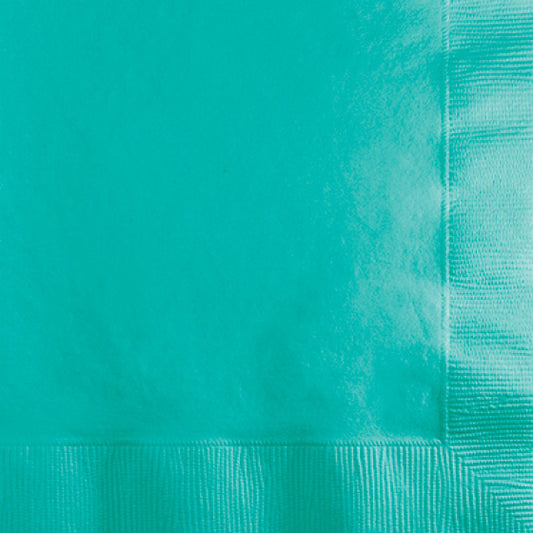 TEAL LAGOON BEVERAGE NAPKINS - PACK OF 50