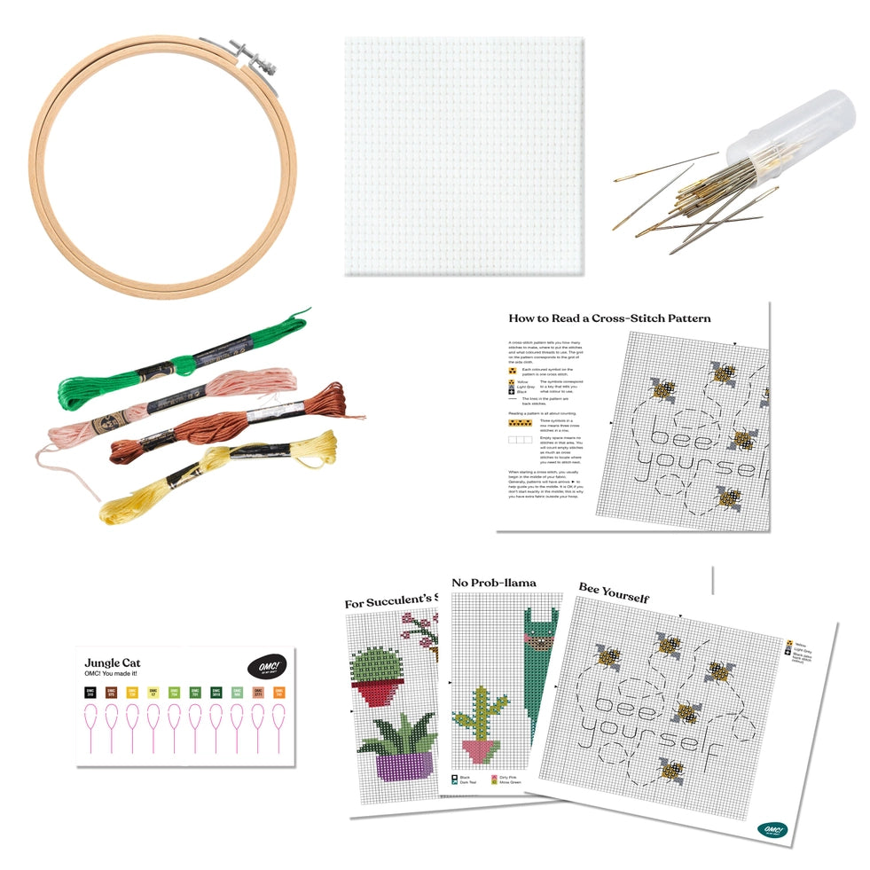 HINKLER CROSS STITCH KIT - OMC! STITCH THIS